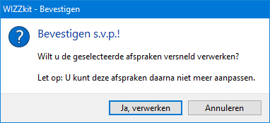 Parkeerbeheer Controle - Versneld verwerken Selectie bevestigen