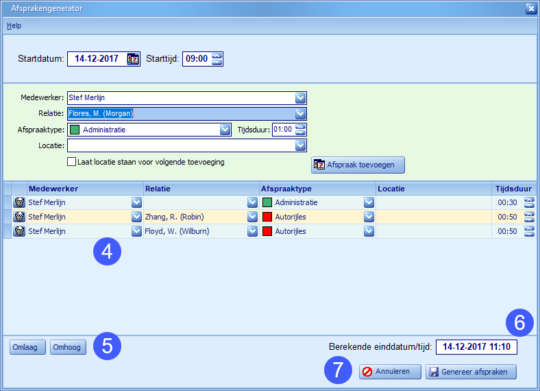 Agenda - Afsprakengenerator 2