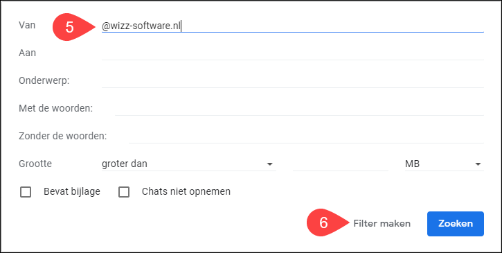 wizz-software.nl niet als spam 3