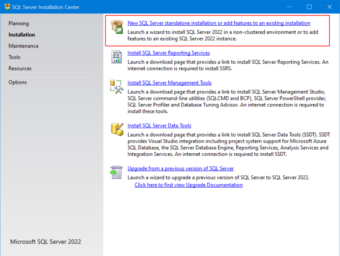 SQL Server Installatie 1