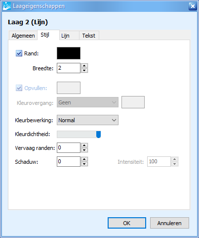 Afbeeldingeditor - Laageigenschappen 2