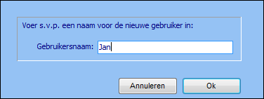 Nieuwe gebruikersnaam
