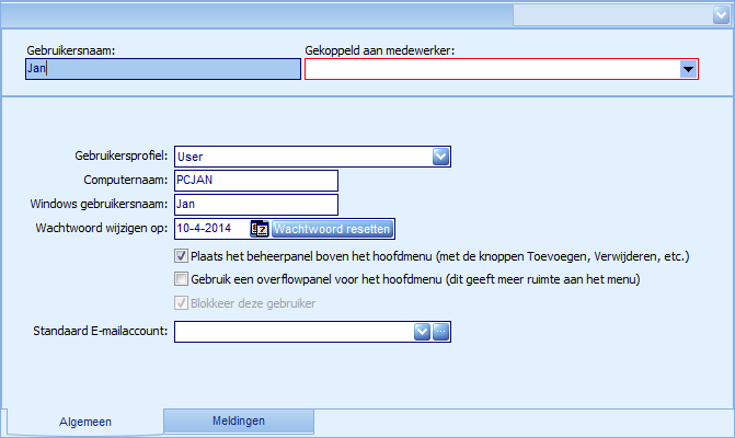 Gebruiker deblokkeren