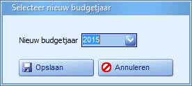 Financieel - budgettering - toevoegen