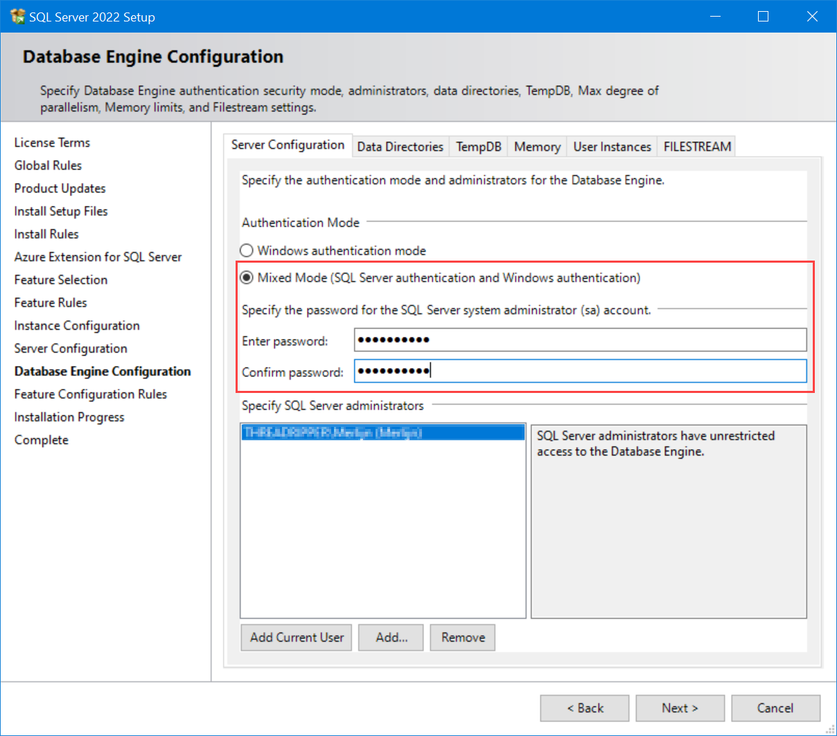 SQL Server Installatie 2g