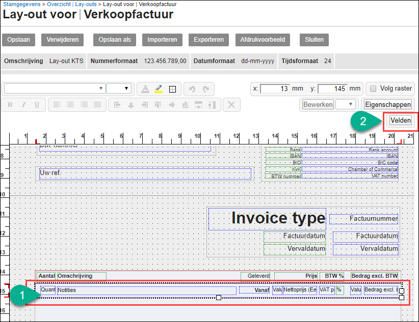 Exact - Factuur lay-out 2