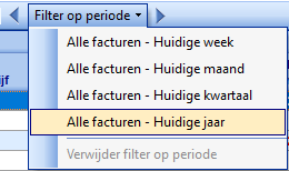 Exporteren - Filter op periode